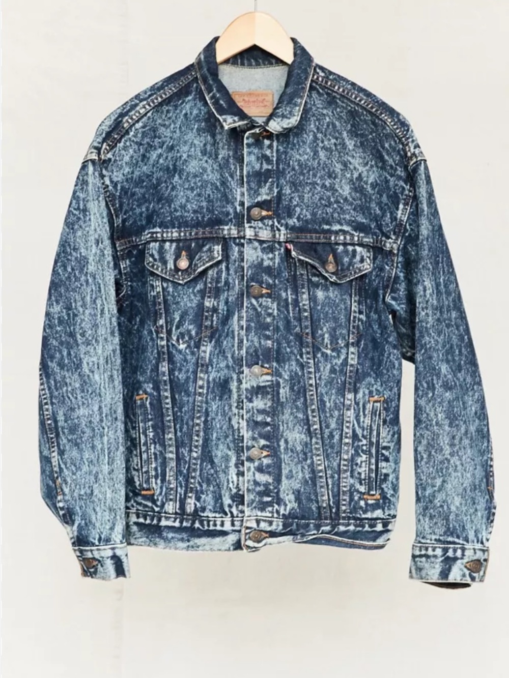 Levi’s Vintage 80’s Acid Wash Denim Oversized Trucker Grunge Jacket